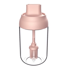 Gewürzglas mit Pinsel 250ml Rosa